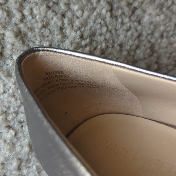 Karl Lagerfeld Paris Noor Crystal Embellished Flat silver - Picture 4 of 5